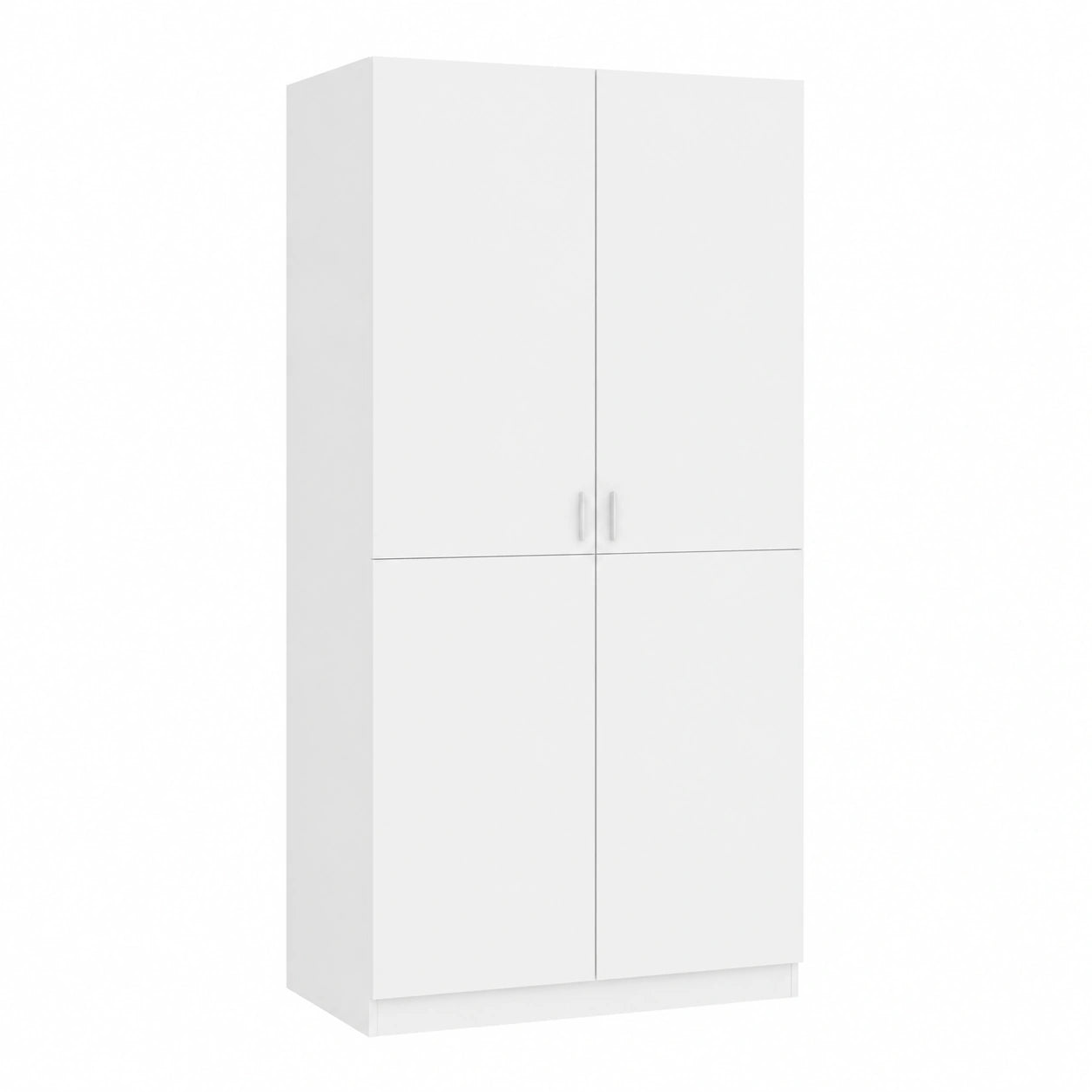 Armoire, avec rangement, coloris blanc, 80 x 52 x 180 cm, pour la chambre