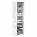 Armoire, avec rangement, coloris blanc, 50 x 50 x 200 cm, pour la chambre