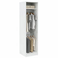 Armoire, avec rangement, coloris blanc, 50 x 50 x 200 cm, pour la chambre