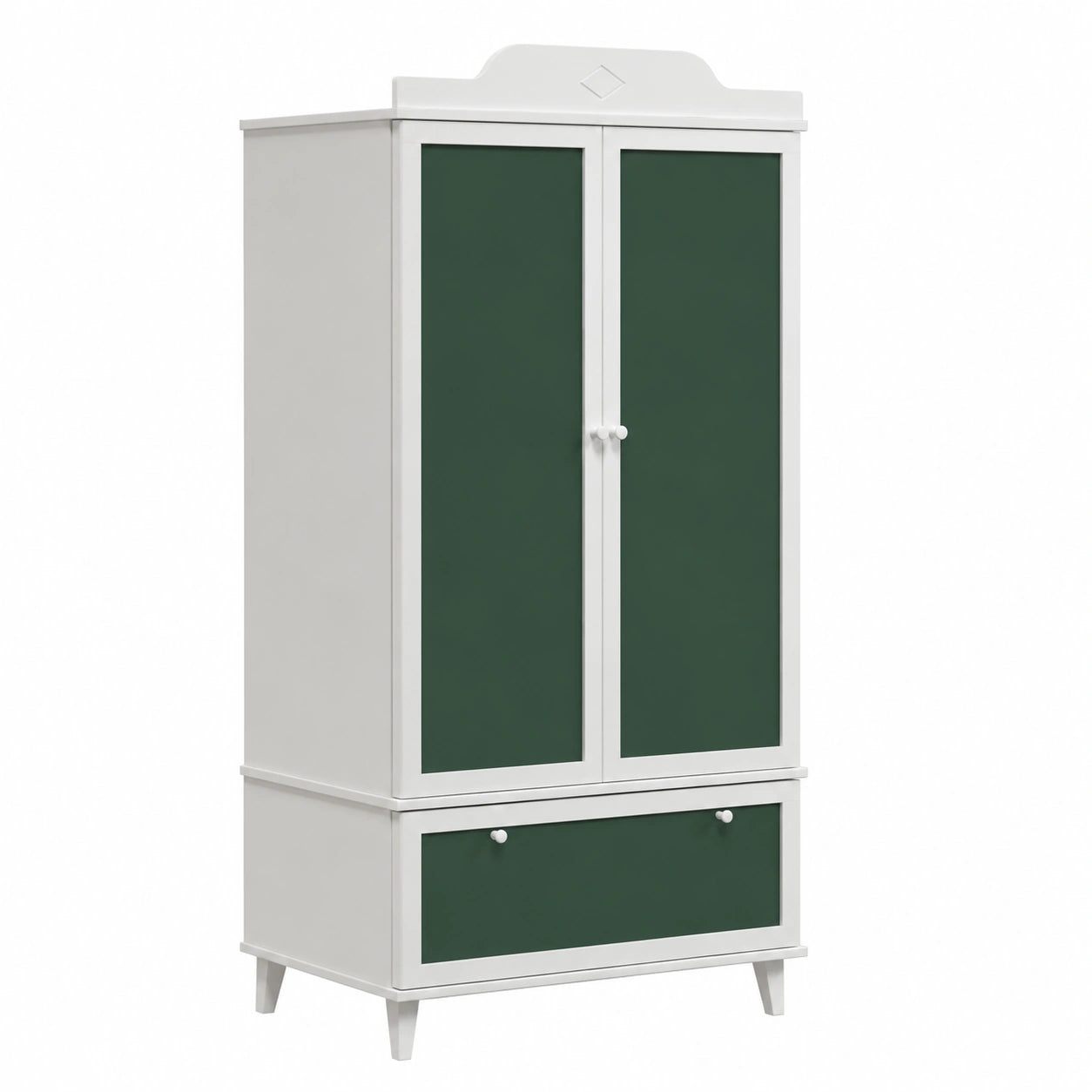 Armoire, avec rangement, avec tiroirs, 90 x 45 x 165 cm, coloris noir et blanc, pour la chambre