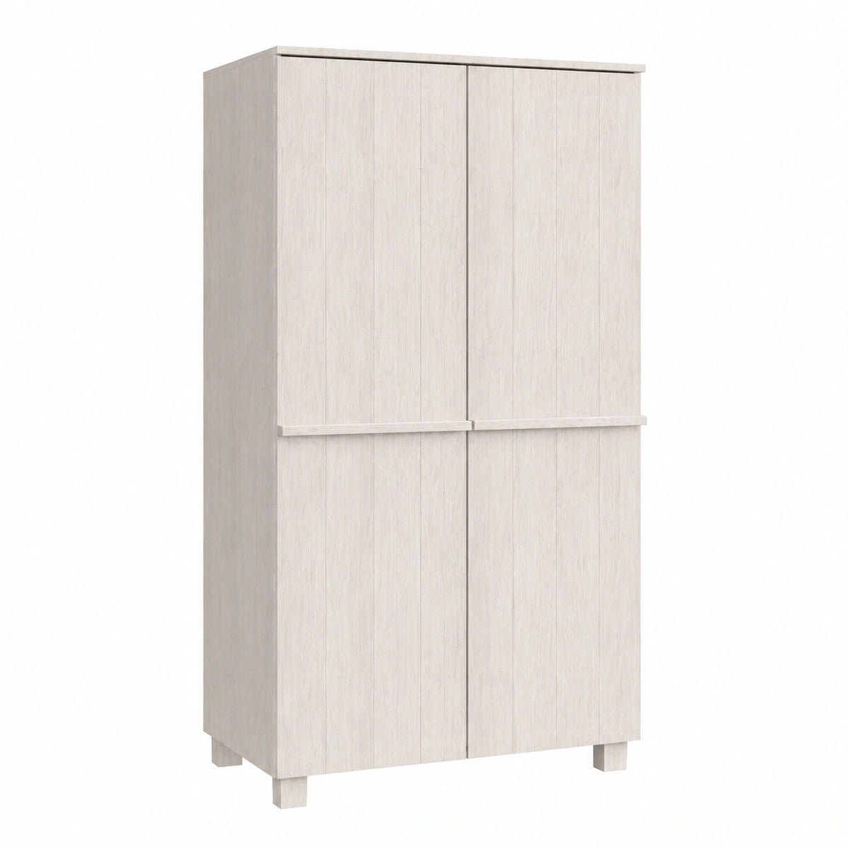 Armoire, en bois massif, avec rangement, avec portes, coloris blanc, 89 x 50 x 180 cm, pour la chambre