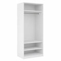 Armoire, avec rangement, coloris blanc, 80 x 50 x 200 cm, pour la chambre
