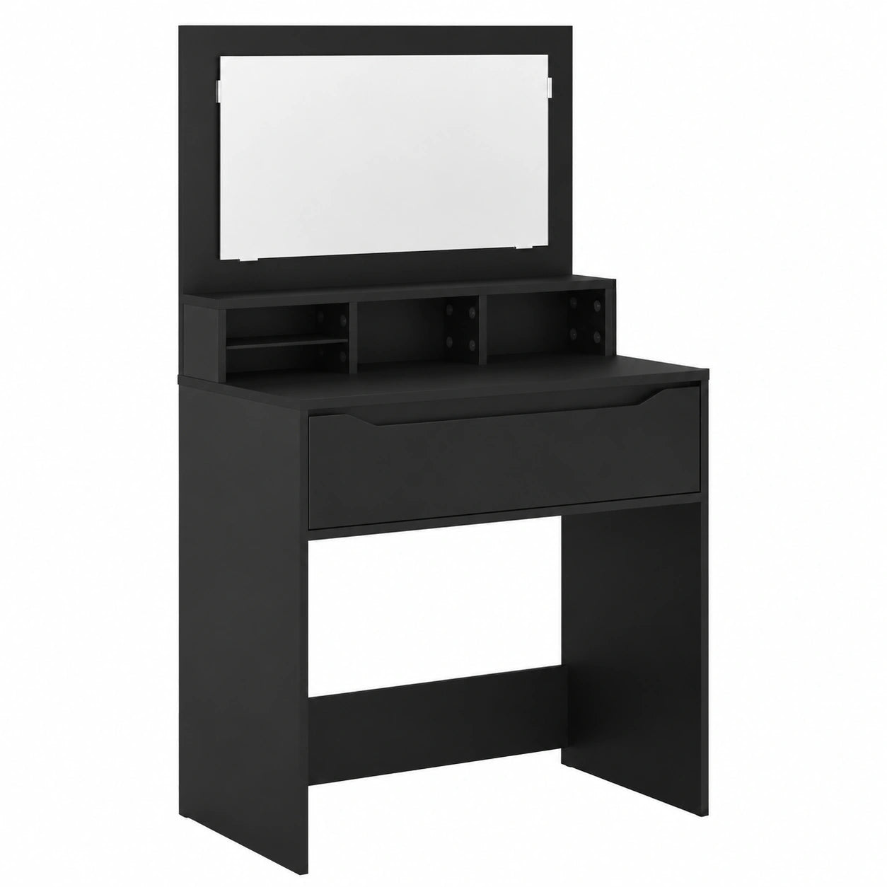 Armoire, avec tiroirs, coloris noir, 80 x 39,6 x 135 cm, pour la chambre