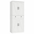 Armoire, réglable, avec rangement, avec tiroirs, coloris blanc, pour la chambre